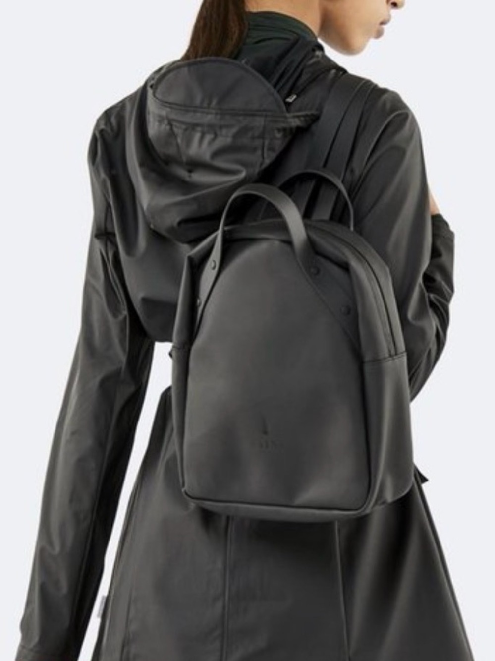 RAINS Go Black Waterproof Backpack - Picture 5 of 6